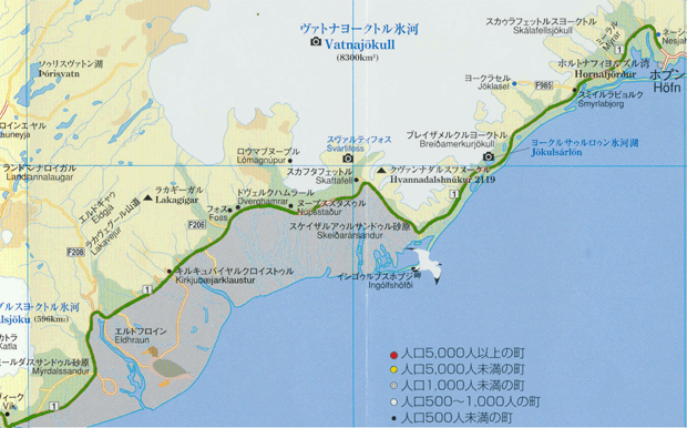 アイスランド地図