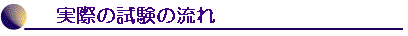 実際の試験の流れ